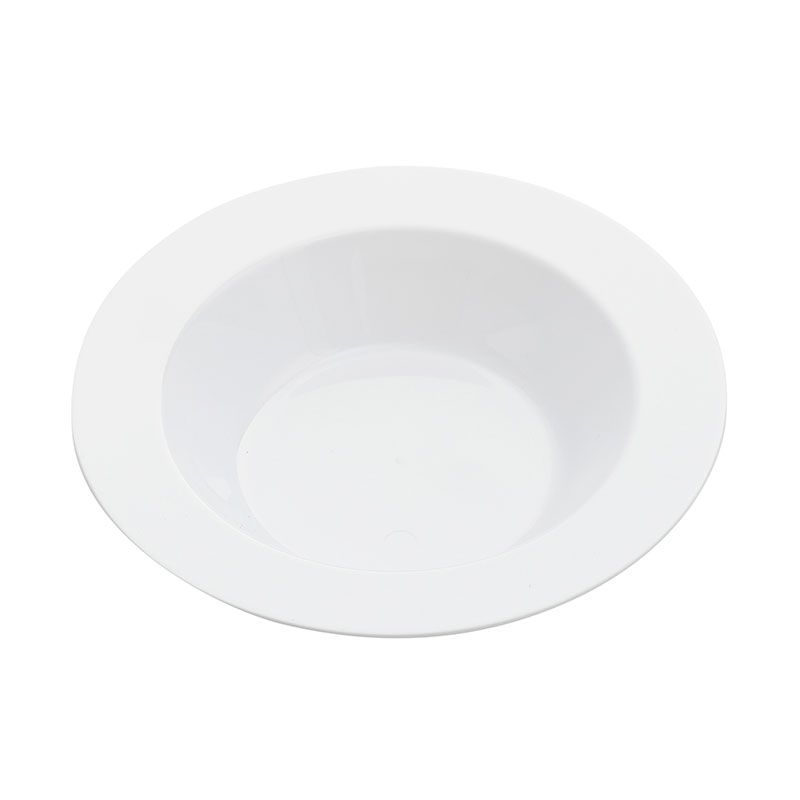 Solid plastic round bowl makes your dining experience more enjoyable