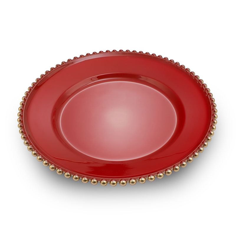 Solid Plastic Pearl Edge Plate